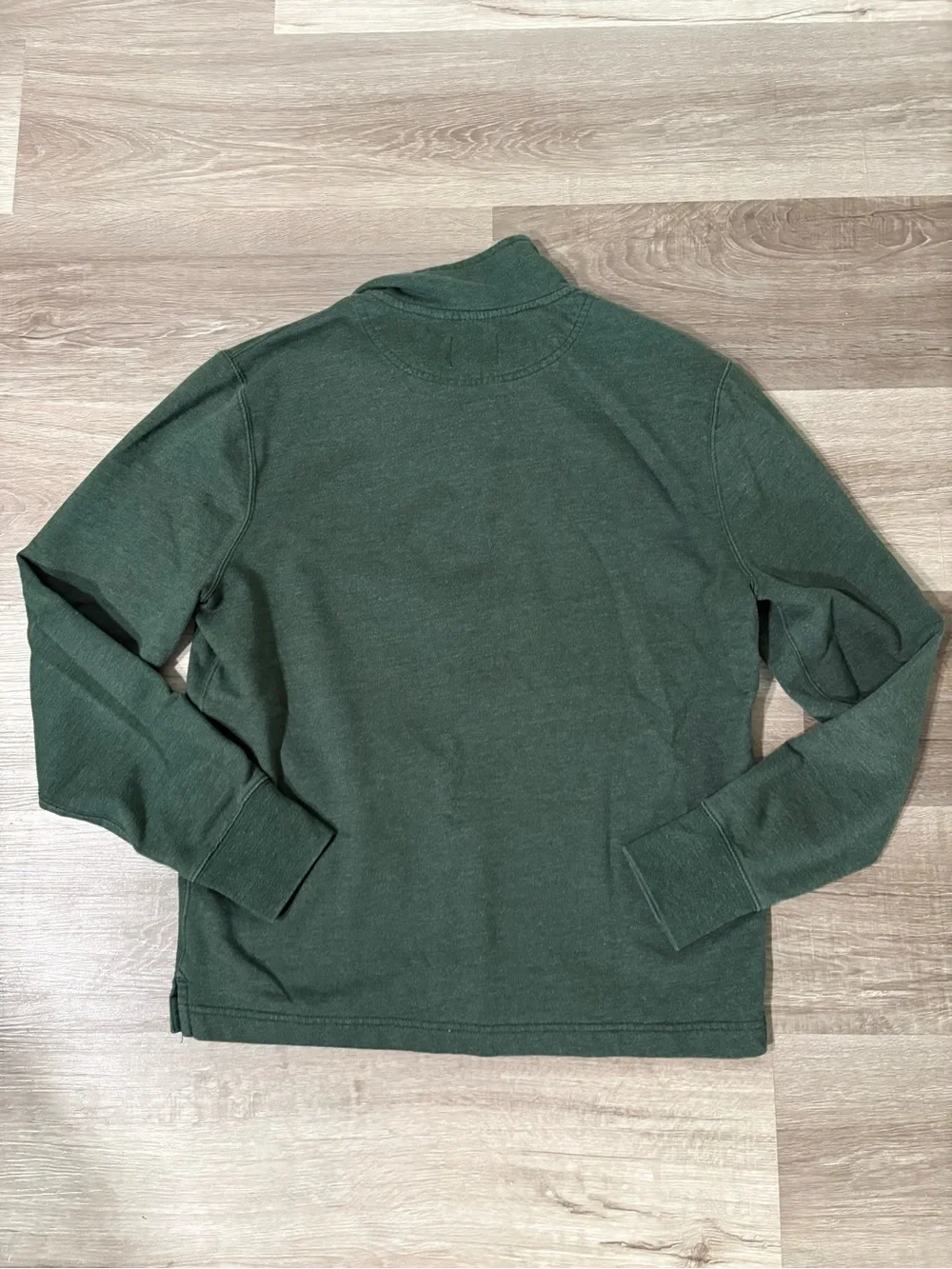 J. Crew Men’s Dark Green Button-Trim Pullover